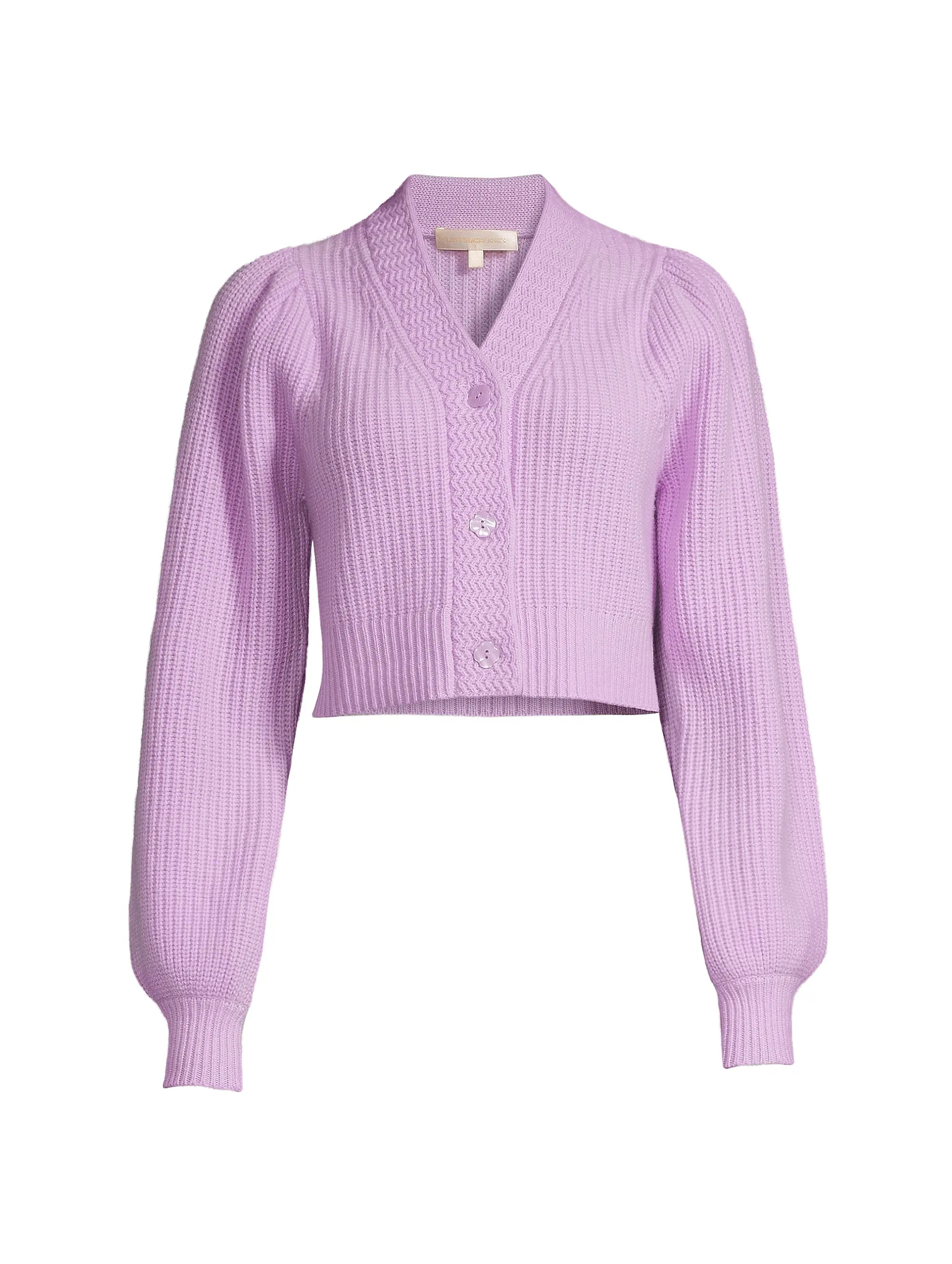 Avignon Mixed-Stitch Cropped Cardigan | Saks Fifth Avenue
