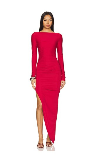 Milly Maxi Dress in Dark Red | Revolve Clothing (Global)