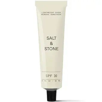 SALT & STONE SPF 30 Lightweight Sheer Daily Sunscreen Moisturizer for Face | 100% Mineral & Oil-F... | Amazon (US)