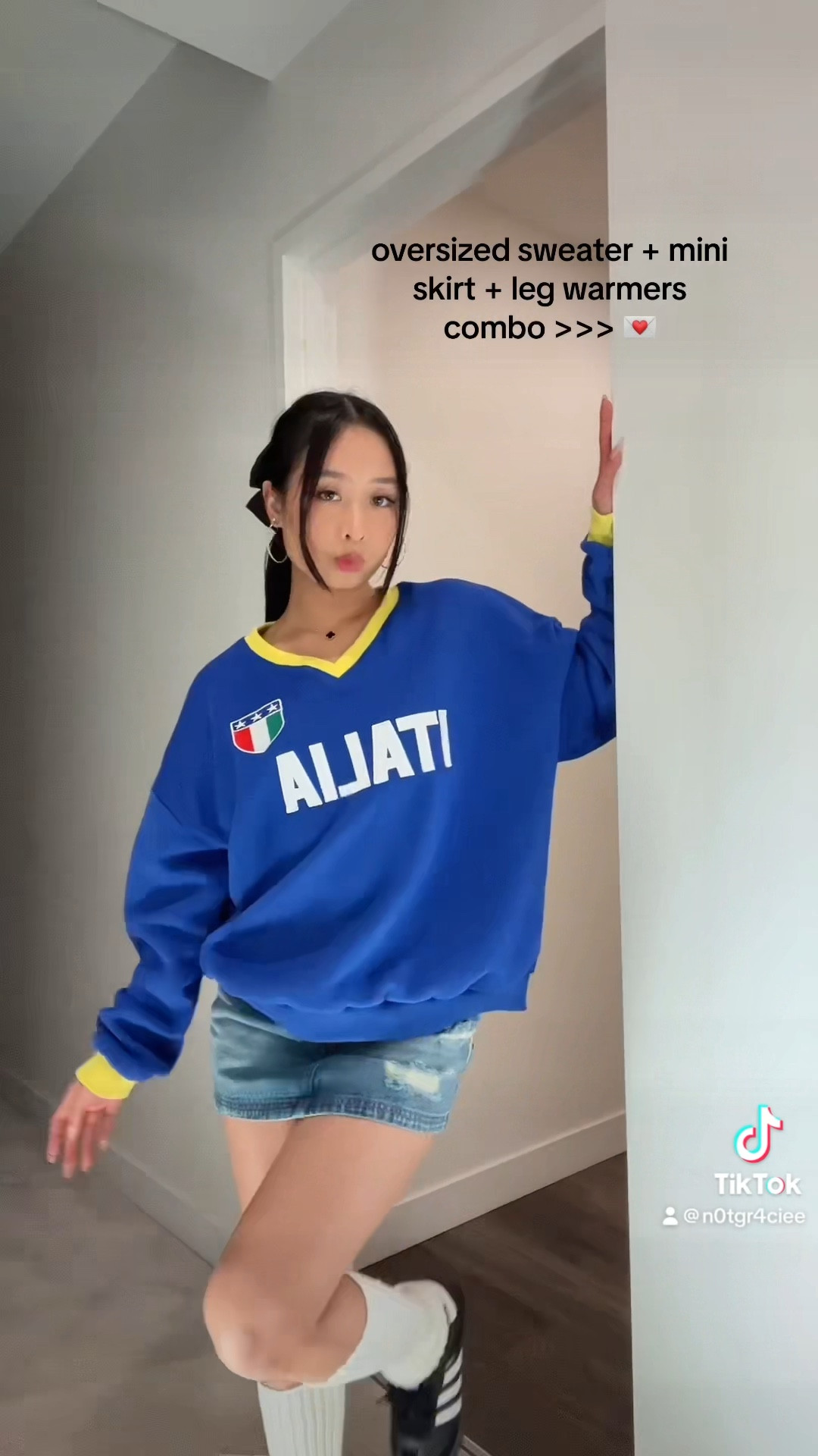 nothing beats the oversized sweater + mini skirt + leg warmers combo 💗🤭 

mini skirt, oversized sweaters, leg warmers, casual outfits, basic outfits, sweater outfits, winter outfits, fall outfits 

#LTKAsia #LTKaustralia #LTKunder50