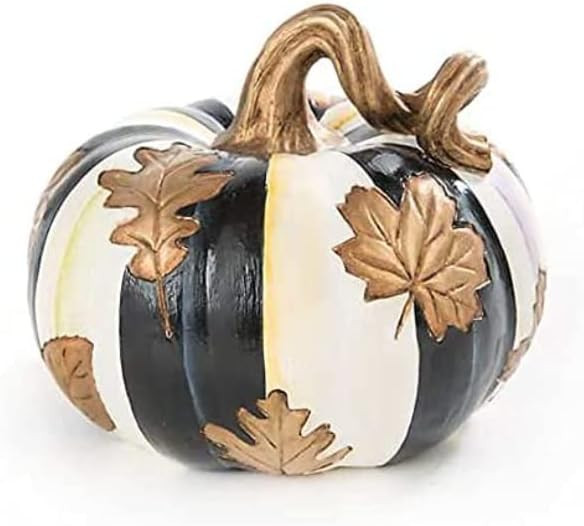 Mackenzie-Childs Falling Leaves Squashed Pumpkin Small | Amazon (US)
