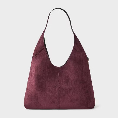 Oversized Slouchy Shoulder Bag - Universal Thread™ Burgundy | Target