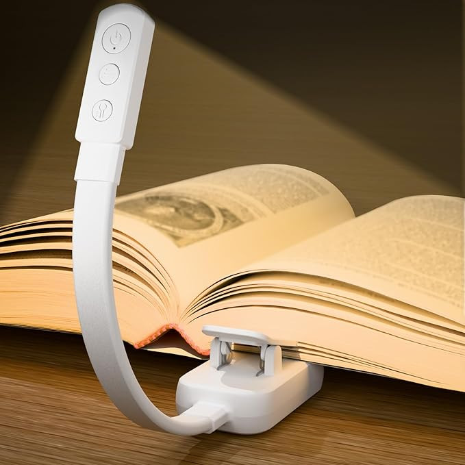 Book Light,Reading Lights for Books in Bed,AAA Battery Clip-On Led Reading Light with 3 Colors & ... | Amazon (US)