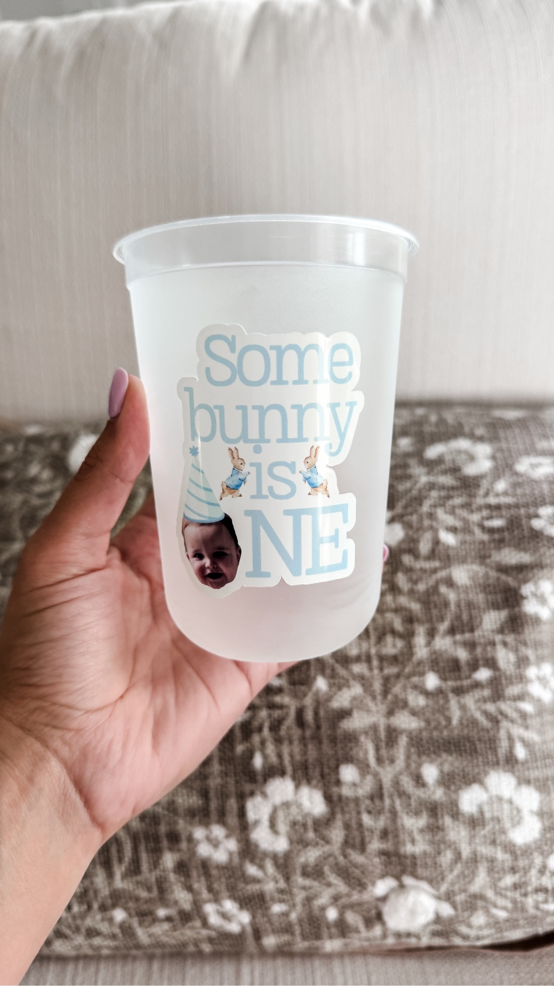 Custom stickers for frosted cups 🐰

#LTKmomlife #LTKKids #LTKBaby