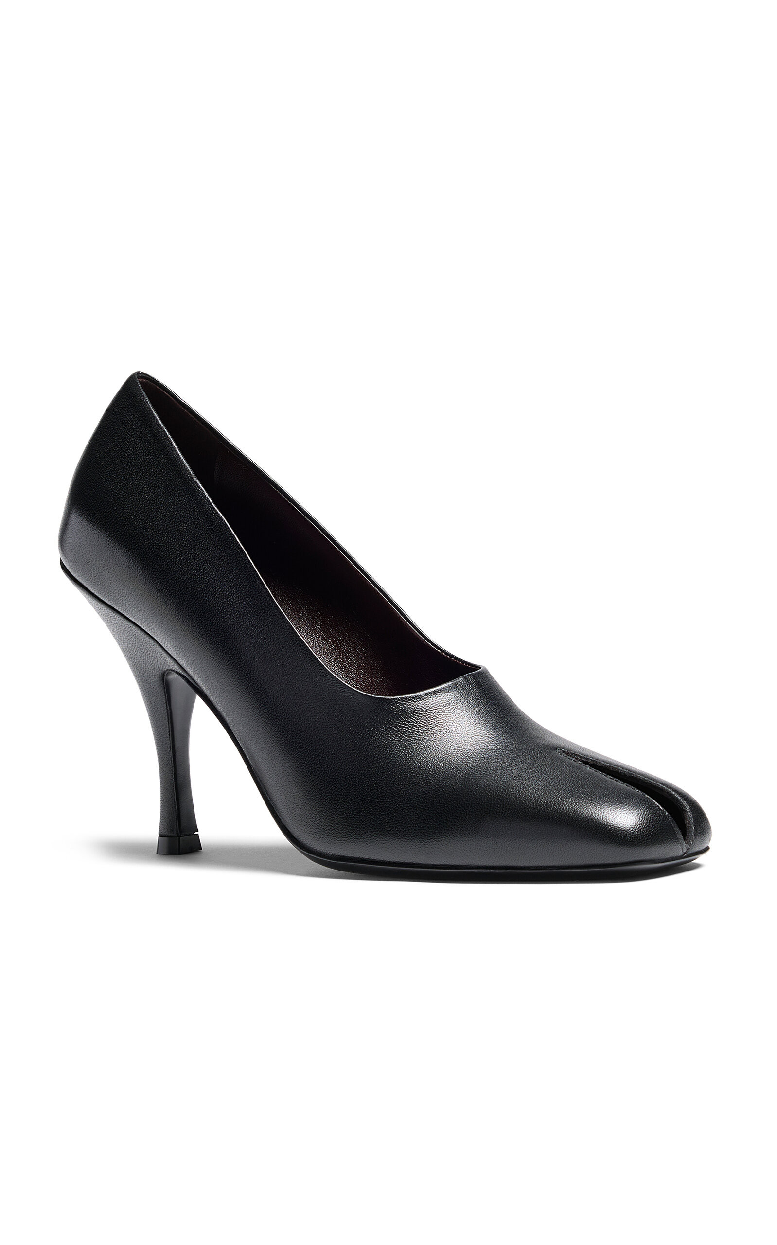 Eva Peep-Toe Leather Pumps | Moda Operandi (Global)