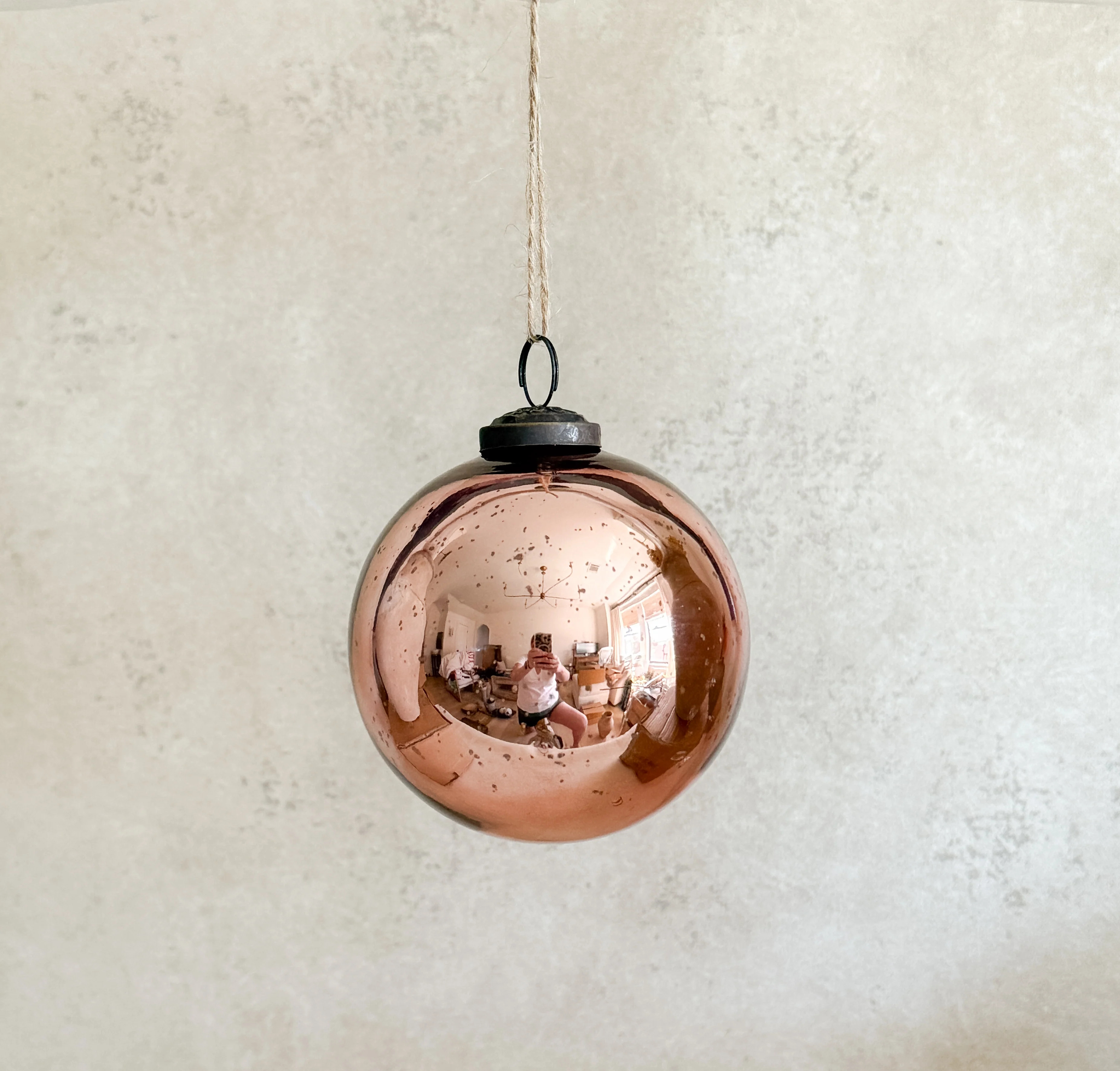 Mercury Glass Ball Ornament 4 | Cottage and Key