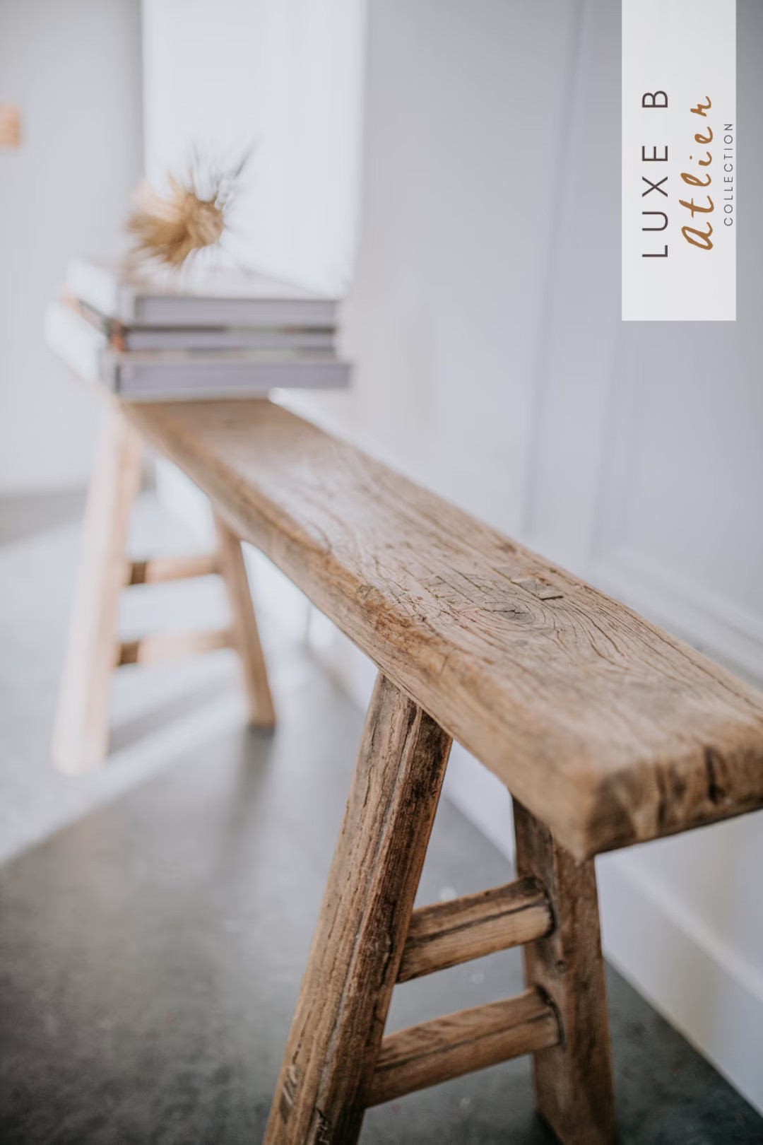 Luxe B Atelier Skinny Elm Bench Vintage Inspired Chinese Furniture Wooden Recycled Weathered Benc... | Etsy (US)
