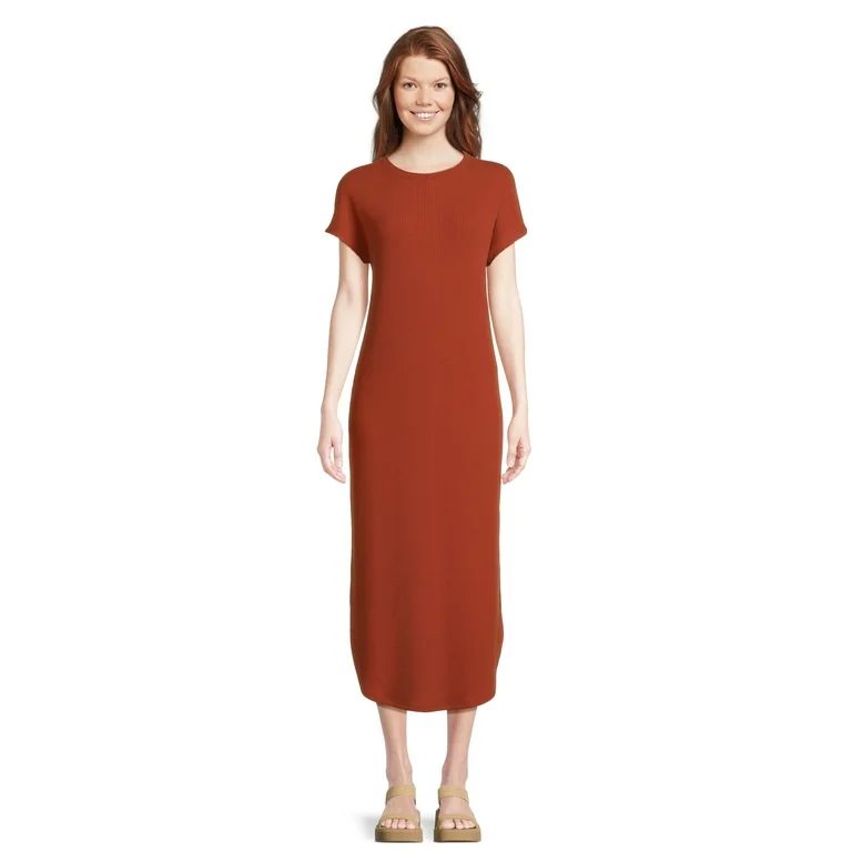 Time and Tru Women's Ribbed Maxi Dress, Sizes XS-3XL | Walmart (US)