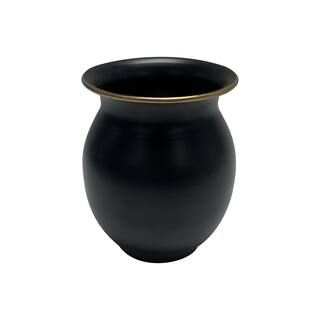 5" Black Iron Vase with Gold Trim by Ashland® | Michaels Stores