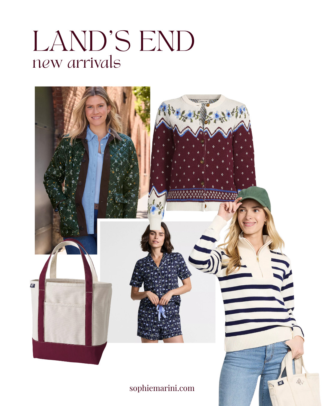 Land's End new arrivals are giving cozy New England fall in the best way 🍁🛒everything linked. Comment SHOP and I'll DM the details 💌

Quilted barn coats, fairisle cardigans, matching pajama sets, and the quarter-zip sweater I've already worn twice.

These are the pieces that make fall mornings feel easy — the burgundy floral cardigan and insulated barn coat are both going straight into rotation.

[Land's End new arrivals, Land's End fall 2026, quilted barn jacket, fairisle cardigan, fall pajama set]
#landsend #fallnewarrivals #fallstaples 

 