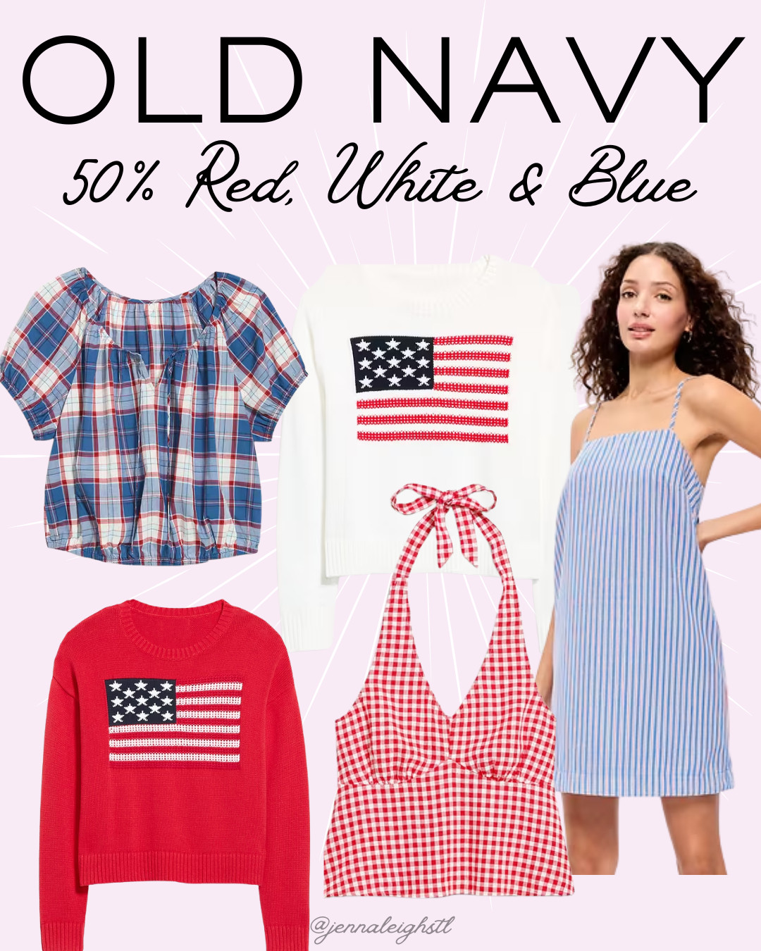 Today only, save 50% on all red, white, and blue styles. Such a good time to grab all your patriotic favorites for summer. 

 #LTKootd #LTKSeasonal #LTKSaleAlert