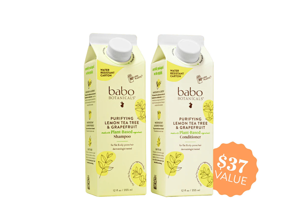 Purifying Shampoo & Conditioner Set | Babo Botanicals