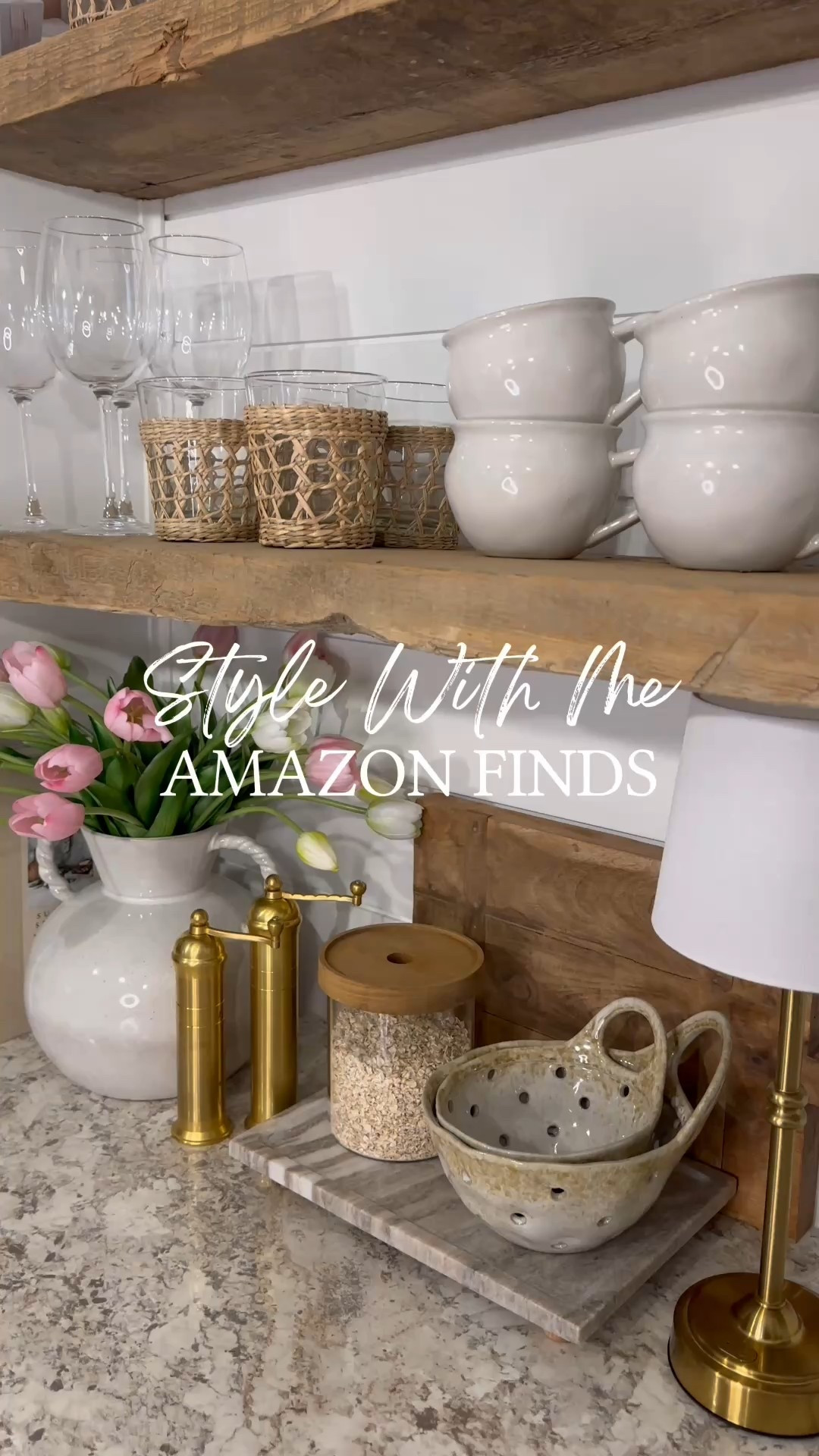 Amazon Counter Decor. Follow @farmtotablecreations on Instagram for more inspiration.

Follow along as I decorate our bar area with these stunning real-touch tulips and twisted handle vase and so many other functional decor items from Amazon. I'm truly amazed by these gorgeous tulips; they not only appear lifelike but also have a realistic feel! I have 15 stems of both colors nestled inside this vase.

Amazon Big Spring Sale | Neutral Home | Counter Decor | Valentine’s Day | Tray Styling | Valentine’s Day Decor | Home Bar | Interior Decorating | Amazon Home | Amazon Home Finds | Spring Decor | Home Decor | Valentine’s Tray | Spring Decor | Pottery Barn | Neutral Decor | Neutral Home Decor | Home Styling 


#LTKSaleAlert #LTKWatchNow #LTKHome
