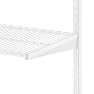 16" Elfa Left Bracket Cover White | The Container Store