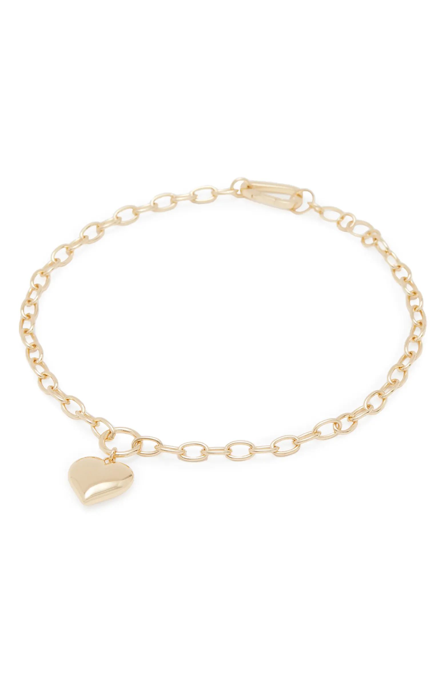 Puffy Heart Pendant Choker Necklace | Nordstrom