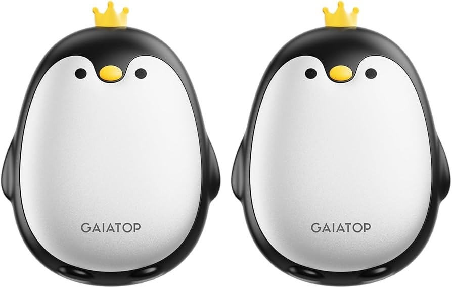 Gaiatop Magnetic Hand Warmers Rechargeable 2 Pack, 3 Settings Pocket-Sized Cute Penguin, Fast Hot... | Amazon (UK)