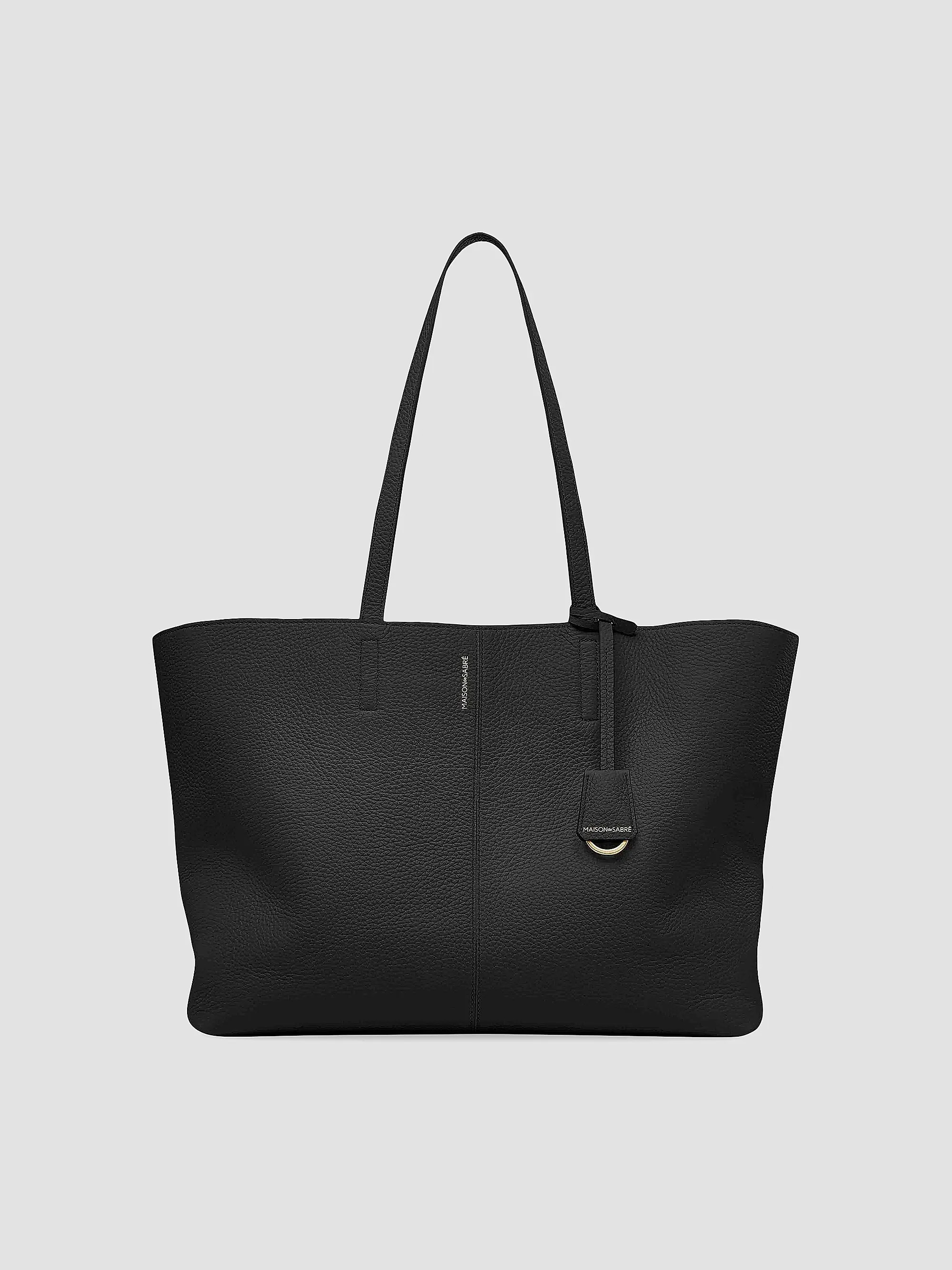 Large Leather Snap Soft Tote Bag | Saks Fifth Avenue