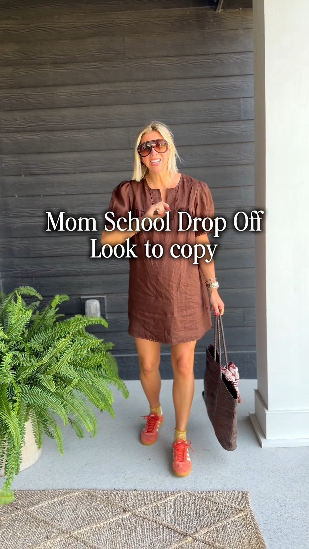 Effortless and wearable mama go school drop off look. Dress and sneakers is an easy combo that takes seconds to get dressed. It looks pulled together, but it’s comfortable.

#LTKootd #LTKmomlife #LTKOver40
