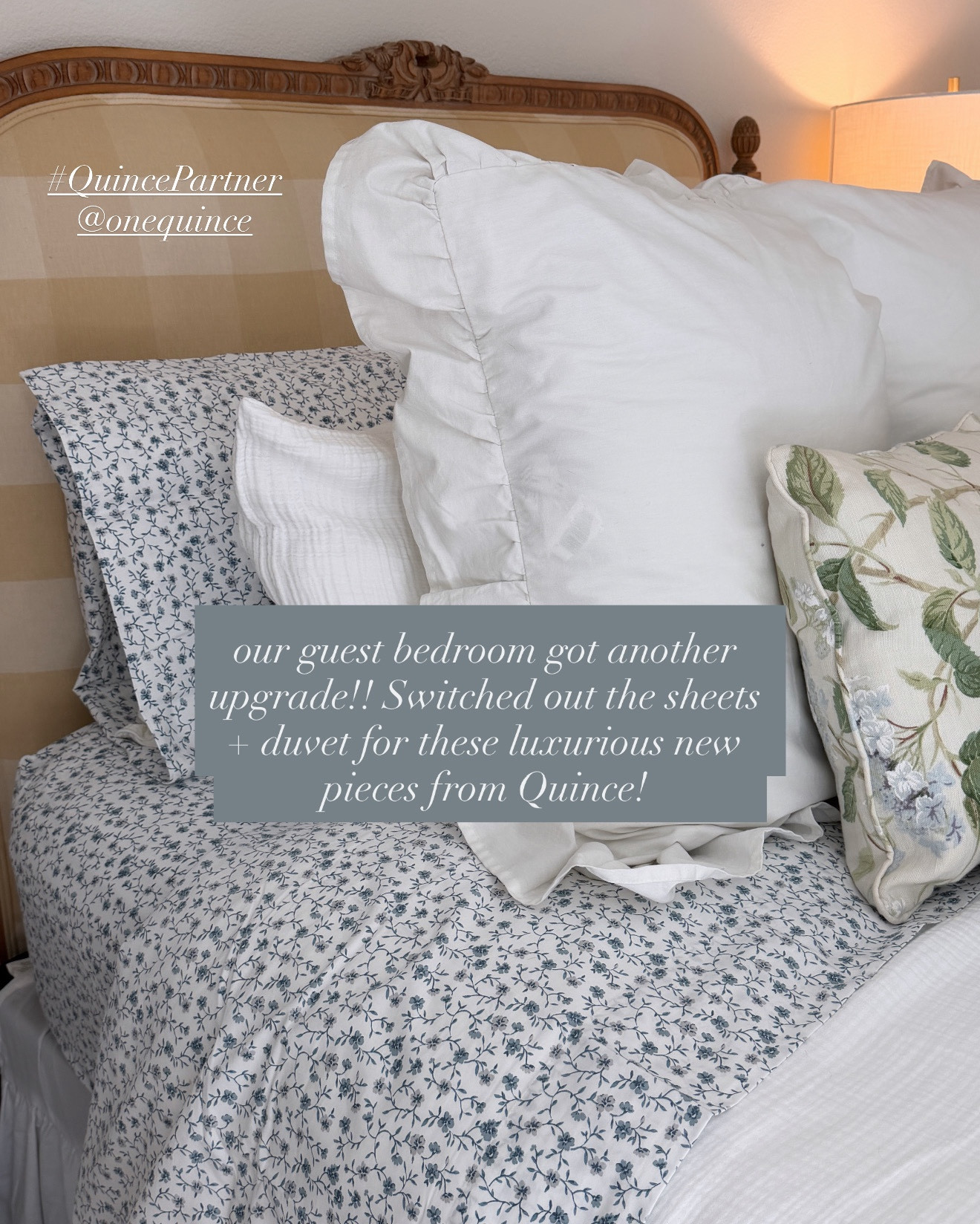 New bedding for our guest bedroom from Quince!

@Quince #QuincePartner