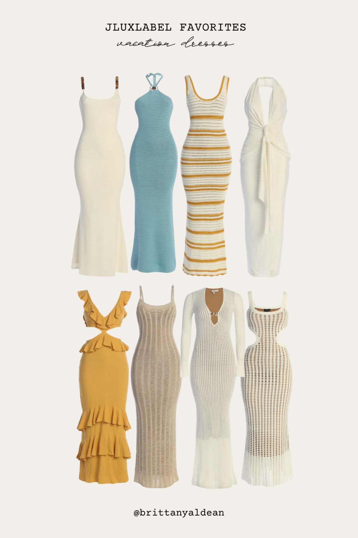 JLuxLabel favorites for vacation dresses 🌴 

dresses l dress l long dress l vacation 