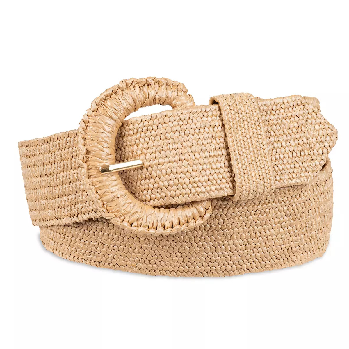 Women's LC By Lauren Conrad Straw Belt With Wrapped Buckle Belt | Kohl's
