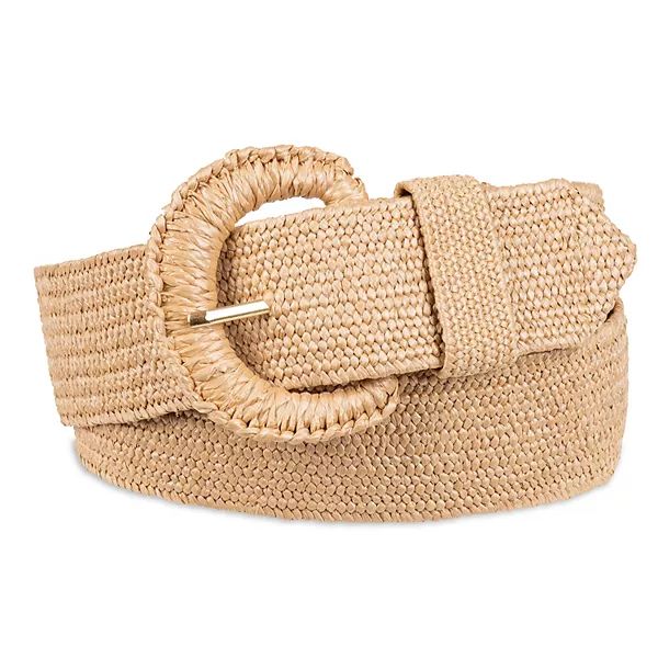 Women's LC By Lauren Conrad Straw Belt With Wrapped Buckle Belt | Kohl's