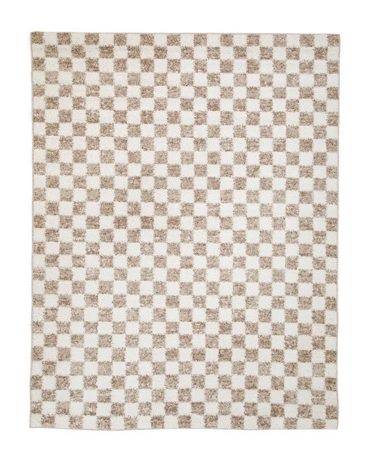 Made In Turkey 5x8 Checkered Rug | TJ Maxx