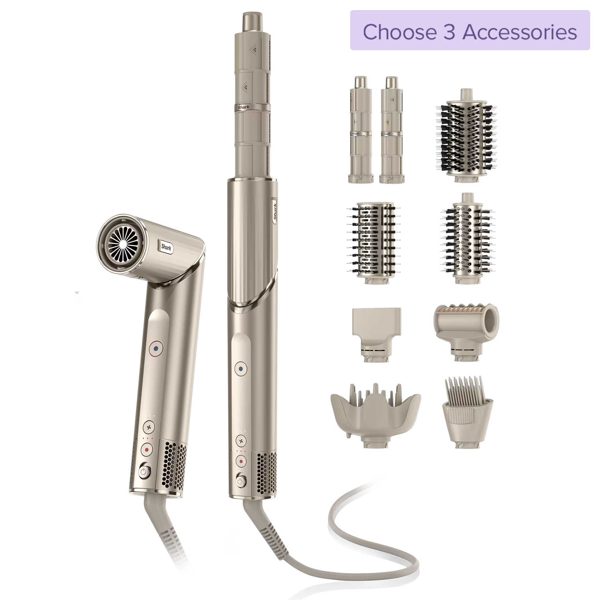 Build your own Shark FlexStyle® Air Styling & Drying System-Stone Hair Stylers - Shark | Ninja Kitchen