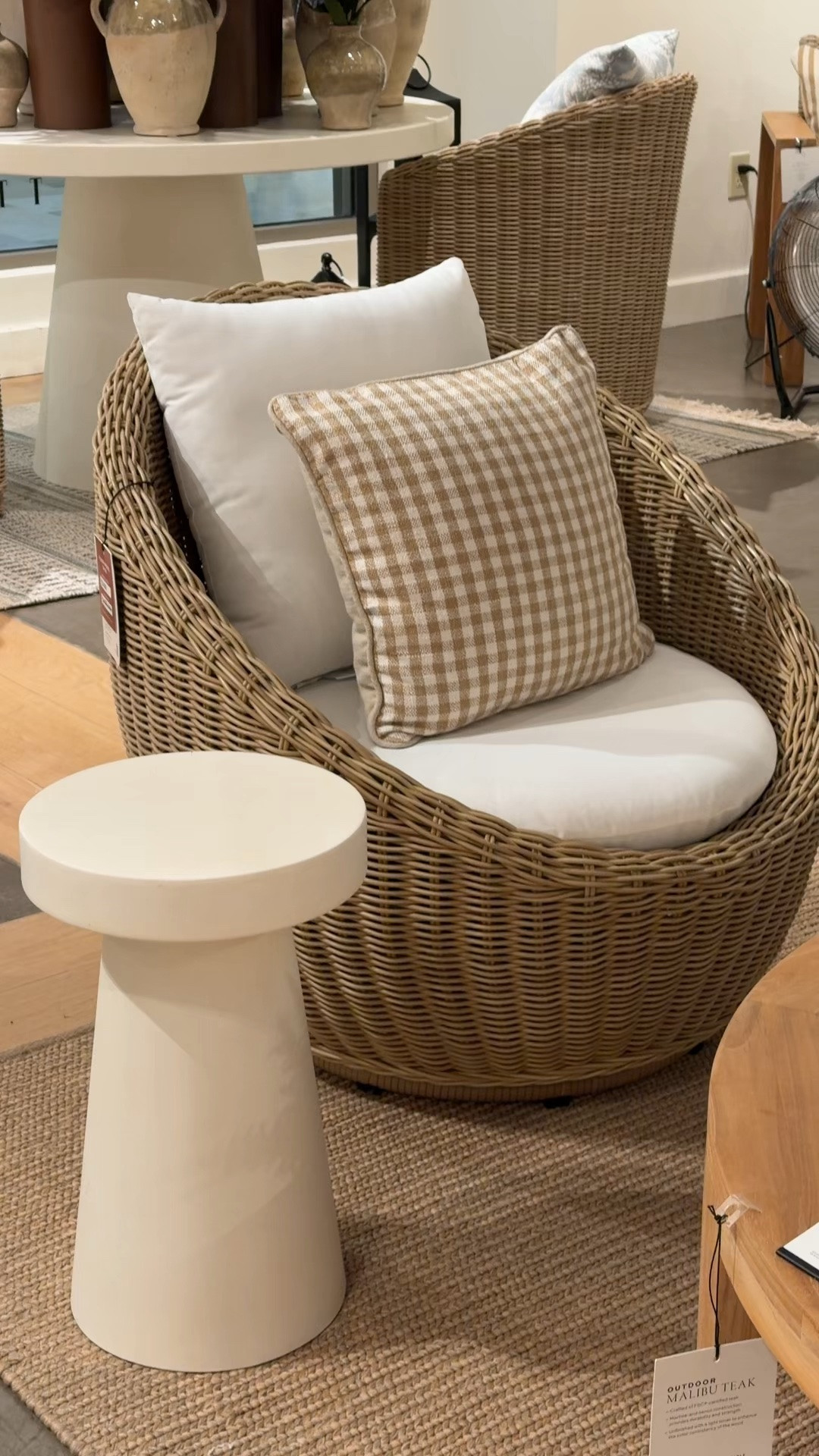 Cozy patio chair find! ☺️ The Petite Huntington Wicker Swivel Papasan Chair from Pottery Barn is such a charming outdoor piece. 🤎 I love the classic wicker design and plush cushion—it looks like the perfect little spot for morning coffee, reading a book, or relaxing on a summer evening. ☀️ Linked it here along with similar outdoor lounge chair styles! 🌿 @Pottery Barn #outdoorchair #outdoorfurniture #wickerchair

#LTKHome #LTKSaleAlert #LTKSeasonal