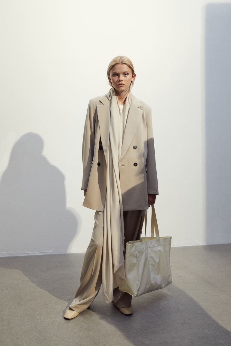 Blazer à double boutonnage - Beige - FEMME | H&M FR | H&M (FR, IT, ES, PT, BE)