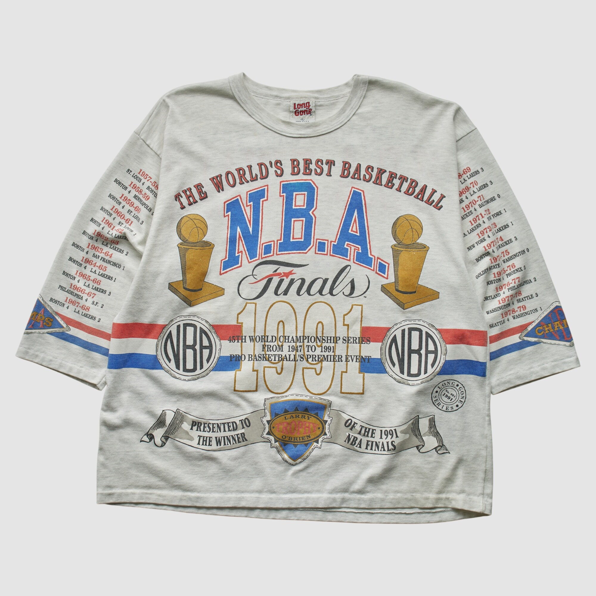 NBA Finals Long Gone 90s T-Shirt - Gray | Fanatics
