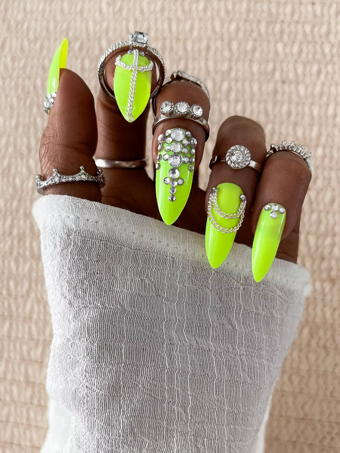 ZYBUXY light green press on nails … curated on LTK