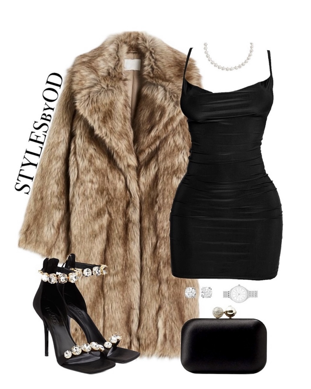 Pairing a classic LBD with a rich, chocolate faux fur coat serves immediate luxury vibes.🍸🖤

#LBD #OldMoneyAesthetic #WinterGlam #HolidayParty #LuxeStyle
Mini dress, dinner outfit, date outfit, chic, elegant, faux fur coat 

#LTKHoliday #LTKootd #LTKgrwm