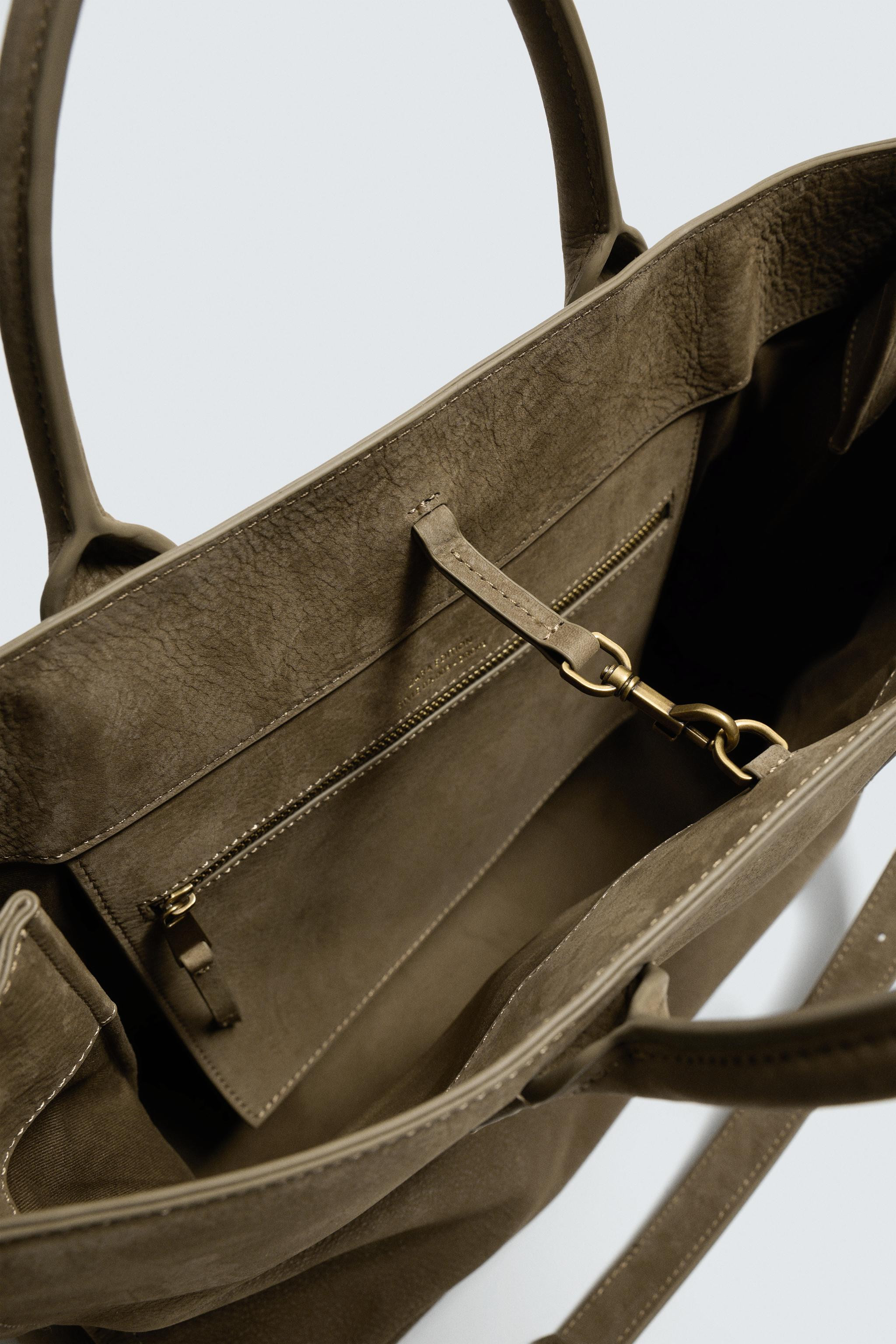 LEATHER CROSSBODY BAG | Zara US