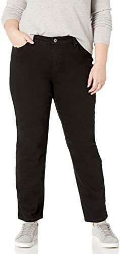 Bandolino Womens Mandie Signature Fit High Rise Straight Leg Jean Plus Size | Amazon (US)