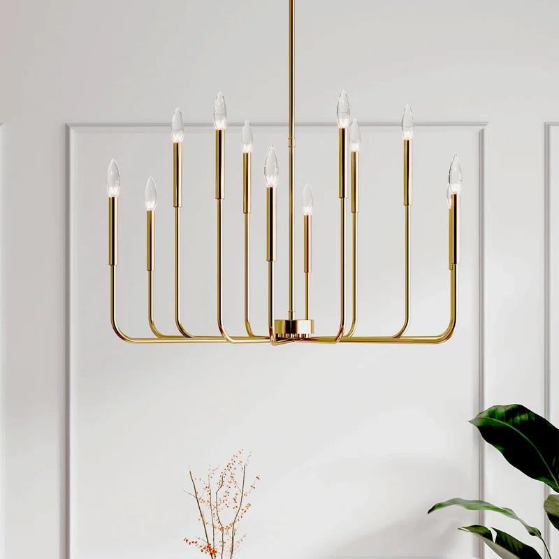 Jassel 12 - Light Iron Dimmable Classic / Traditional Chandelier | Wayfair North America