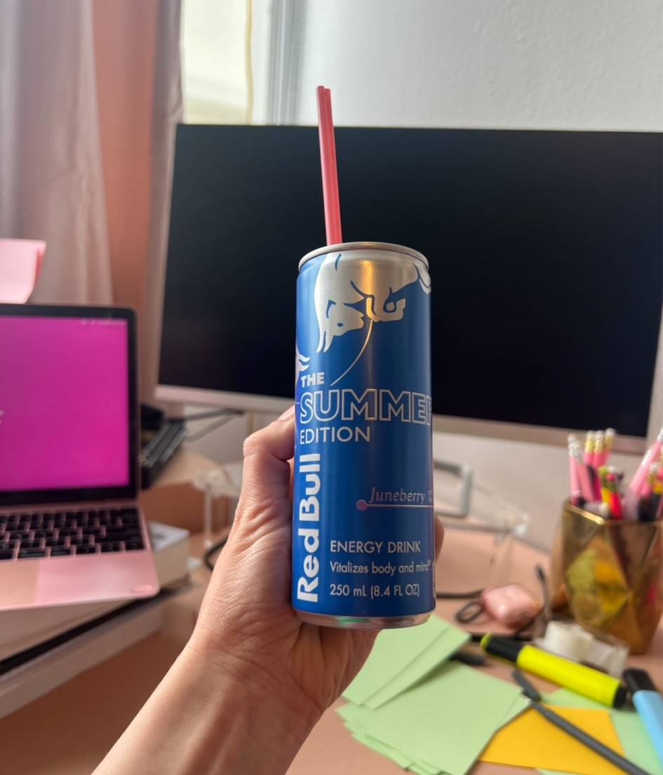 Finals season fueled by Red Bull 🫡 loved this limited edition flavor 