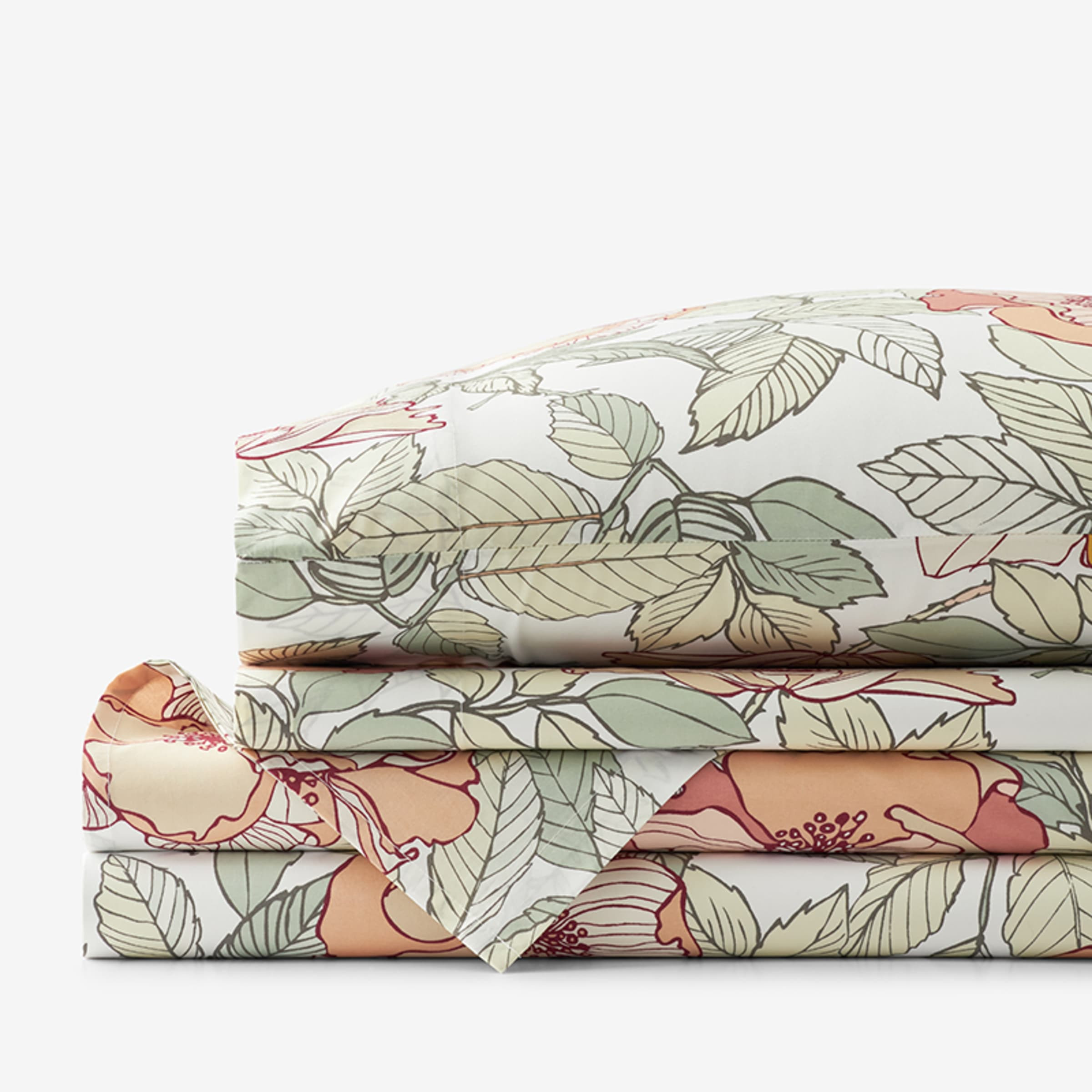 Company Cotton™ Begonia Percale Sheet Set | The Company Store