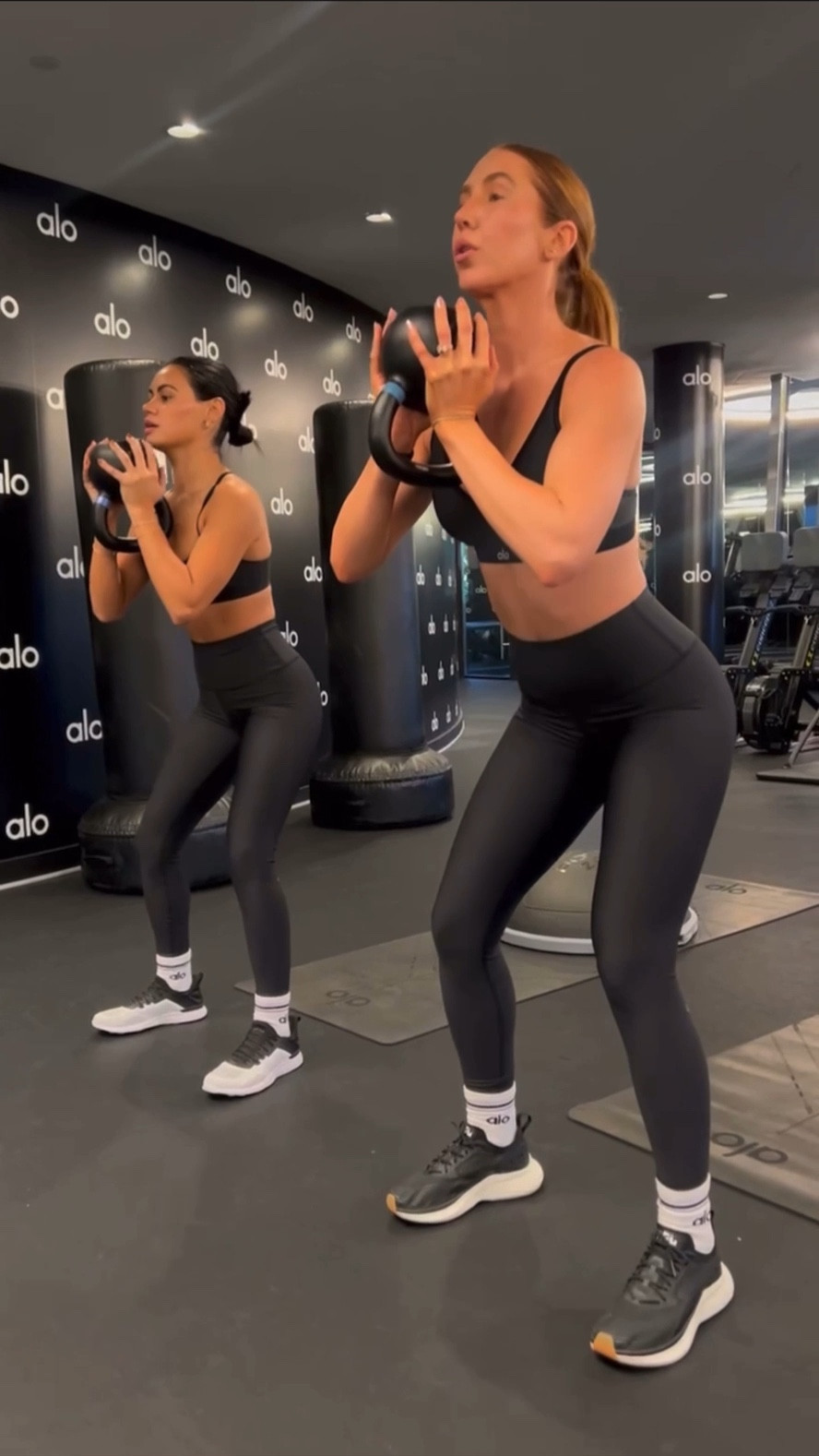 alo sports bra, leggings, socks & APL sneakers #workout #ltkfit 

#LTKSeasonal #LTKtravel #LTKfit