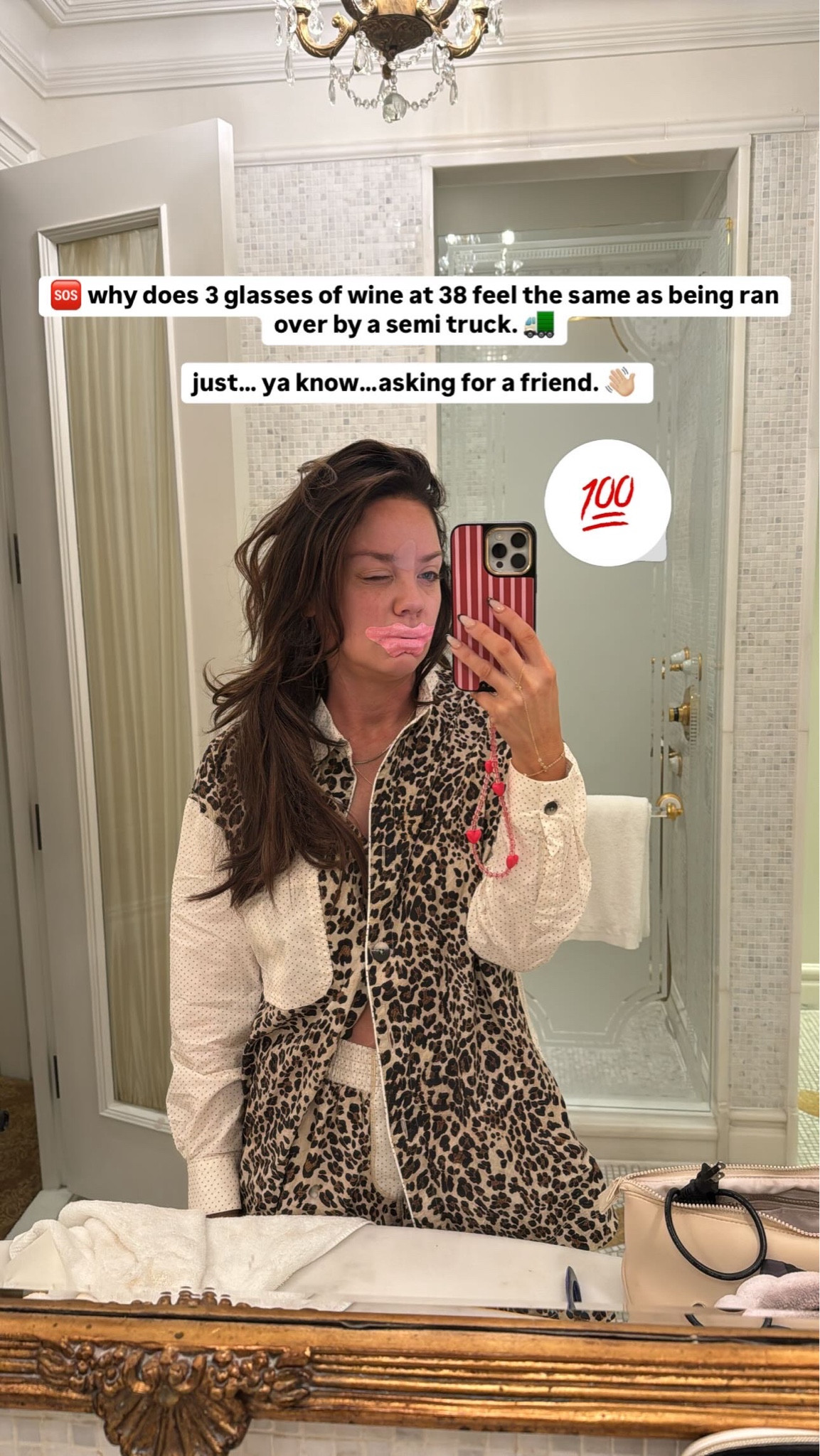 Cutie leopard print pjs! In XS all around 

#LTKSaleAlert #LTKFindsUnder50