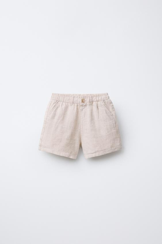 100% LINEN SHORTS | Zara US