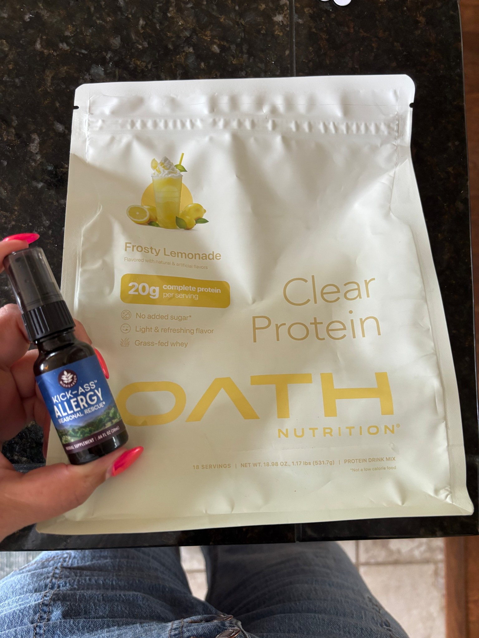 Two of my current favorite staples. Clear protein that taste like a frothy lemonade. Also kick ass allergy is helping so much!!!

#LTKSeasonal #LTKTravel #LTKBeauty