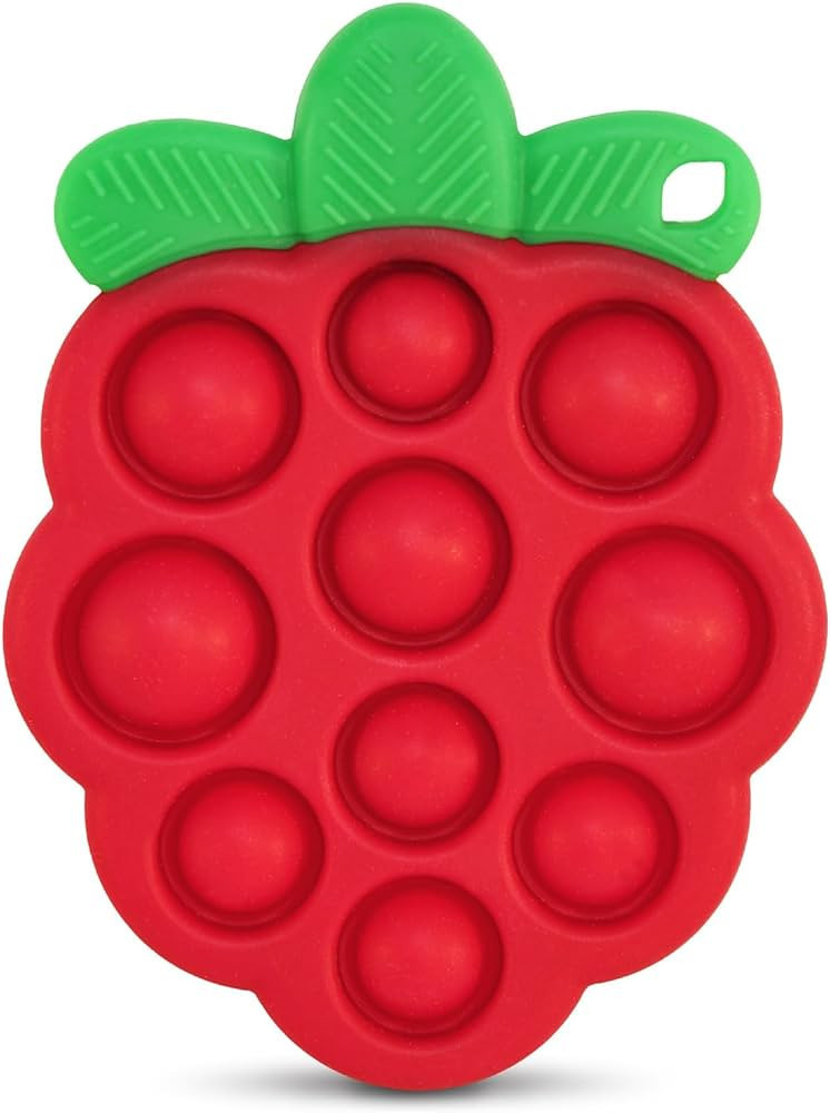 RaZbaby RaZberry Pop Teether for Babies 3 Months & Up - Natural Raspberry Shaped Designed with So... | Amazon (US)