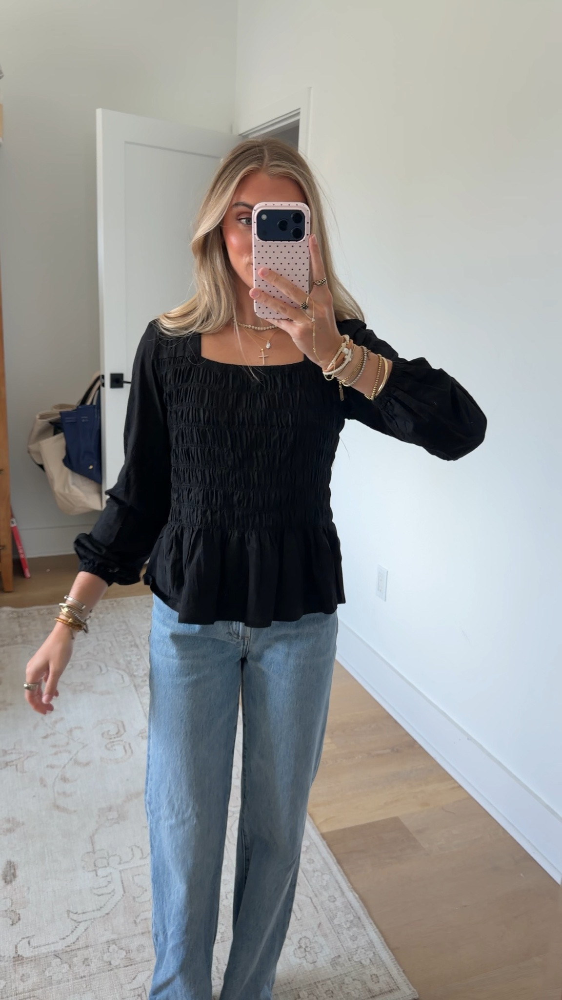 Amazon size small Watashi Women Square Neck Smocked Long Sleeve Peplum Top
Puff Sleeve Office Daily Wear Spring Fall Tops Solid Color Ruffle Hem Peplum Shirt Casual Babydoll Blouse

#LTKootd #LTKWorkwear #LTKSaleAlert