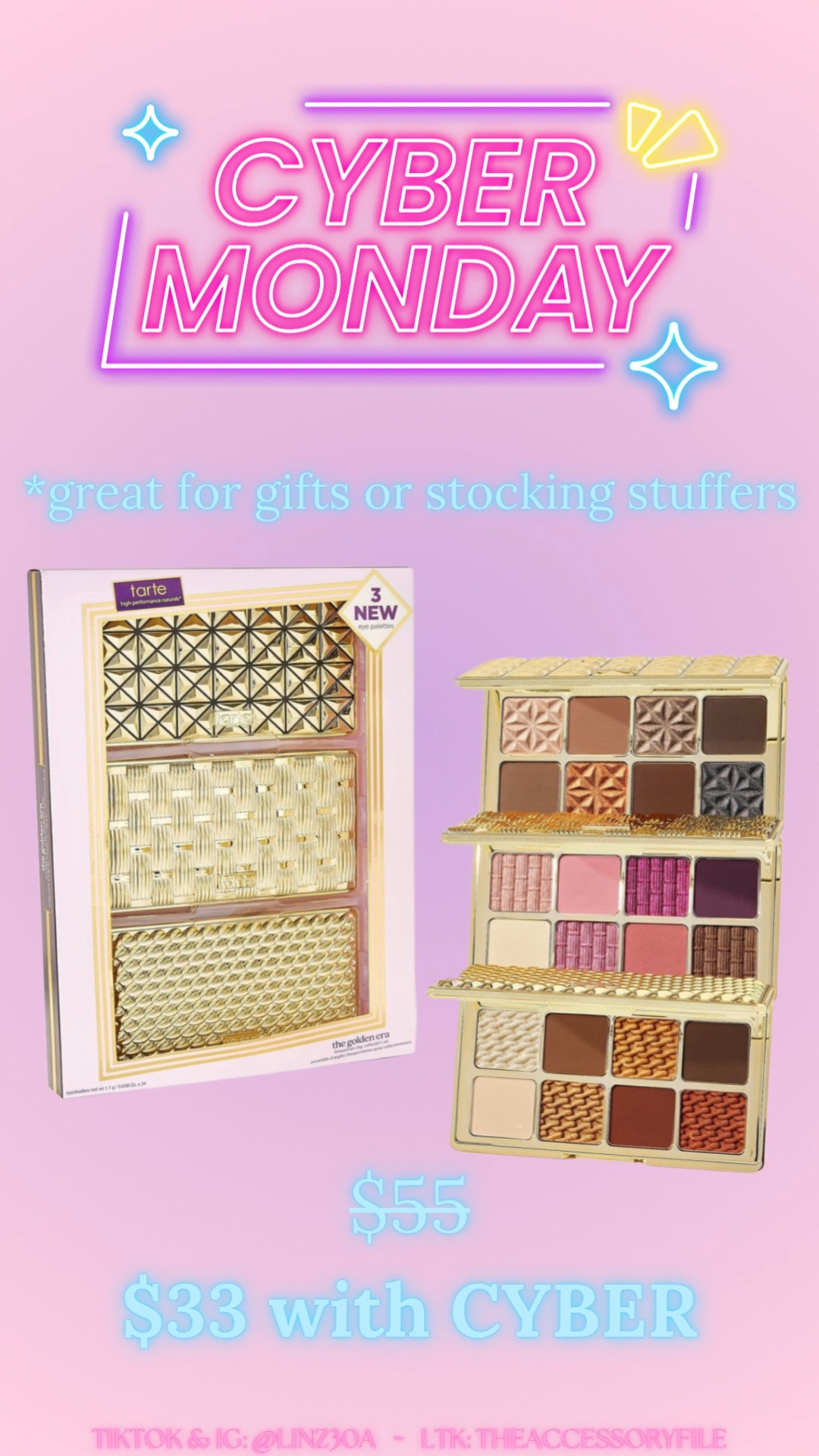 Get these 3 amazing palettes for just $33 when you use code CYBER. These make great gifts for teachers, or are great at stocking stuffers! Each palette ends up being just $11 a piece‼️ 🙌🏽

Cyber Monday, cyber week, Black Friday, makeup, cosmetics, gifts for her 

⭐️I just ordered mine bc they were out of stock when I placed my other order the other day!⭐️

Gifts for her 

#LTKBeauty #LTKHoliday #LTKCyberWeek