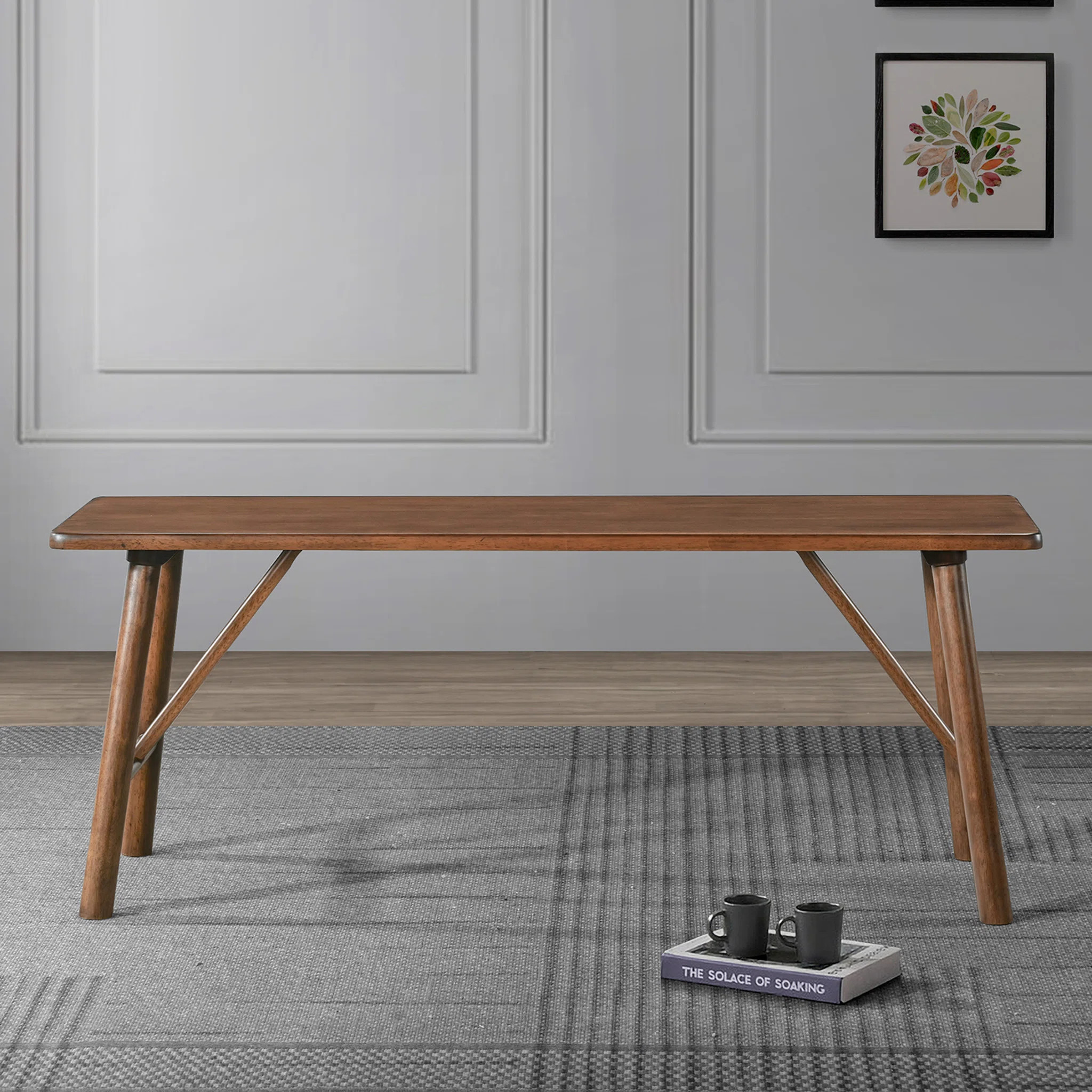 George Oliver Kostantinos Solid Wood Bench | Wayfair | Wayfair North America