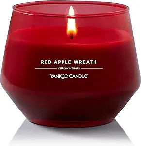 Yankee Candle Studio Medium Candle, Red Apple Wreath, 10 oz, Home Décor | Amazon (US)