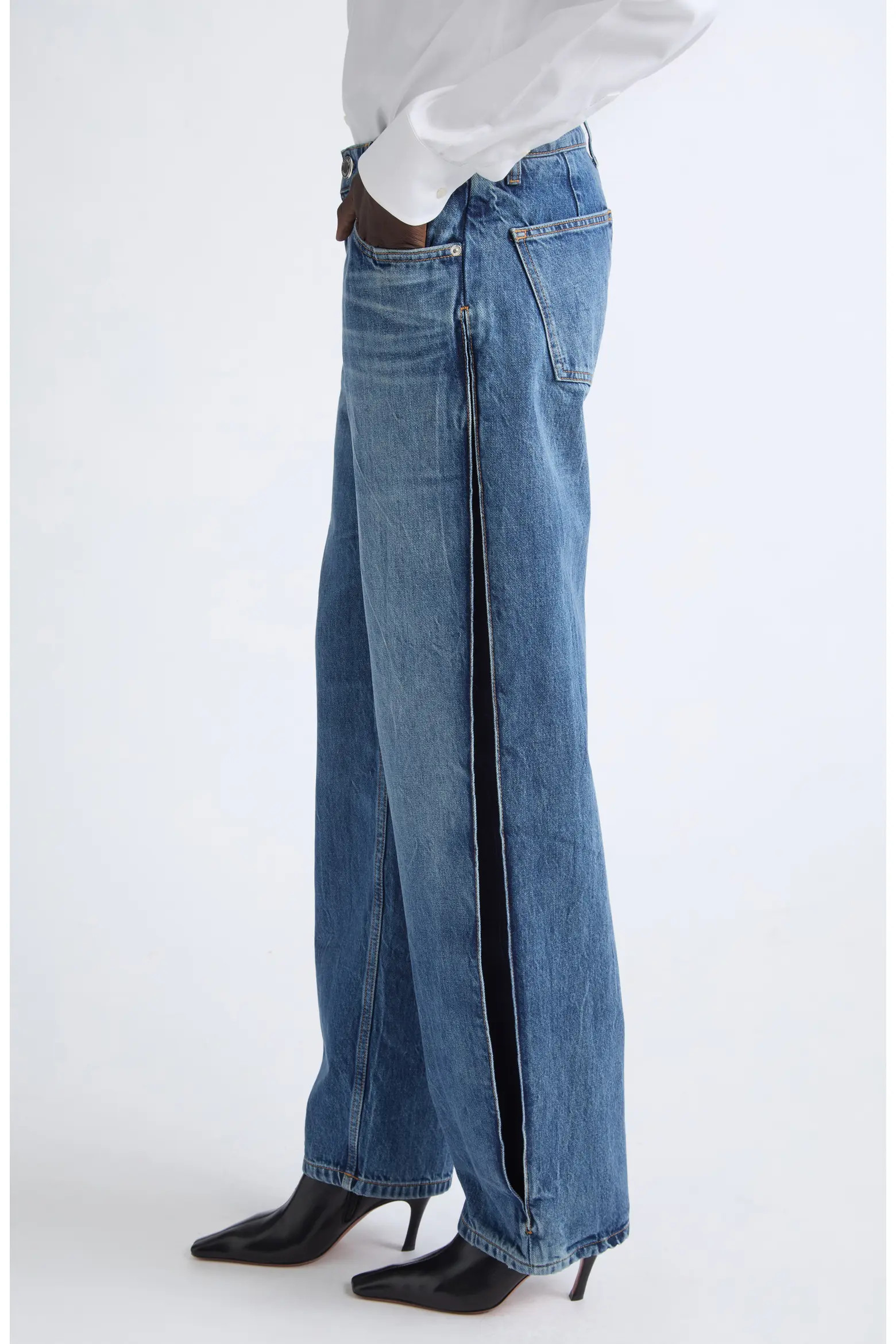Brandon Maxwell The Lana Wide Leg Jeans (Women) | Nordstrom | Nordstrom
