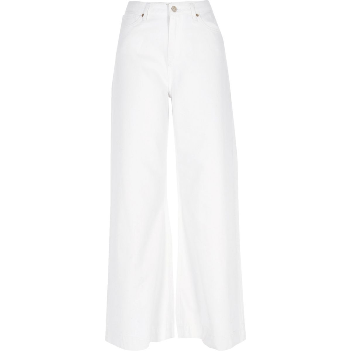 White Mila wide leg jeans | River Island (UK & IE)