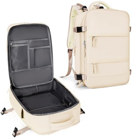 coowoz Large Casual Travel Backpack For Women Men,Carry On Rucksack Flight Approved,Hiking Waterp... | Amazon (US)